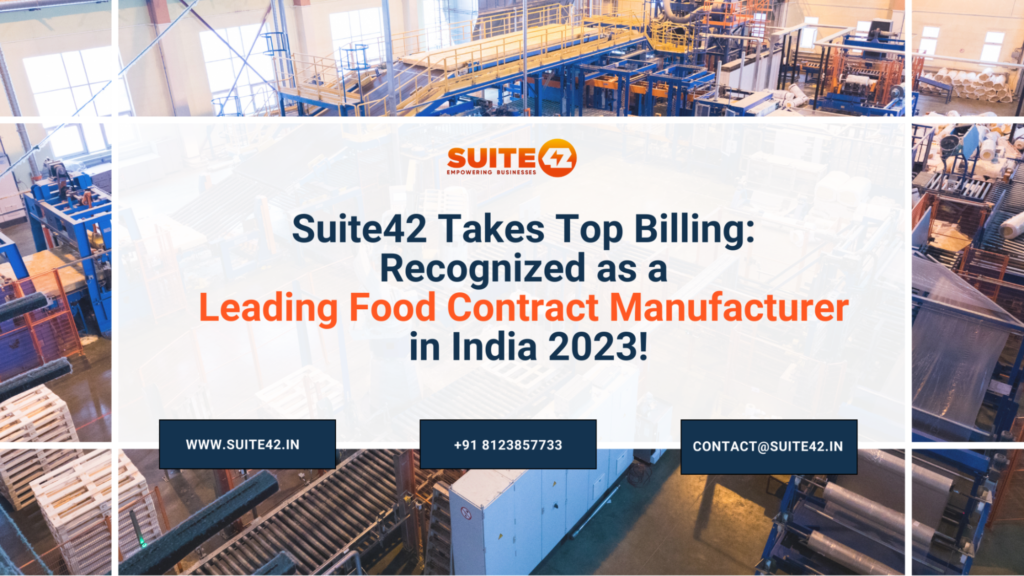 Suite42 is among the top 10 Food contract manufacturers