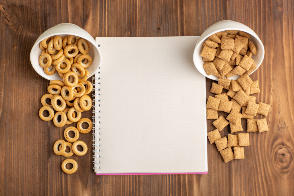Control processing for portioning & calorie management for healthy extruded snacks