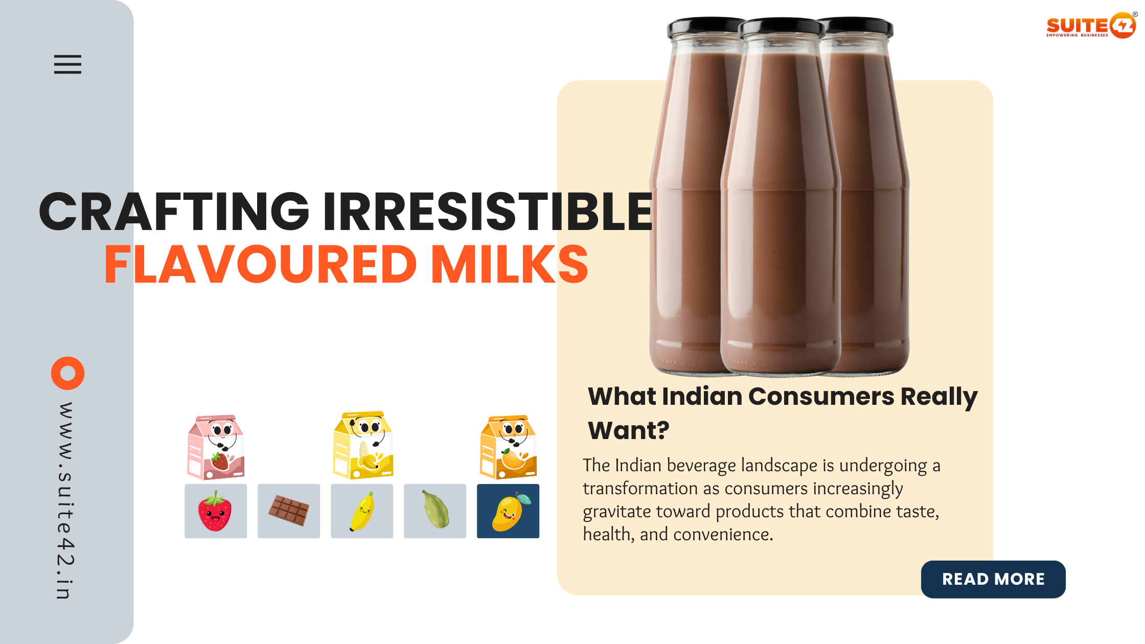Developing flavoured milk formulations in India