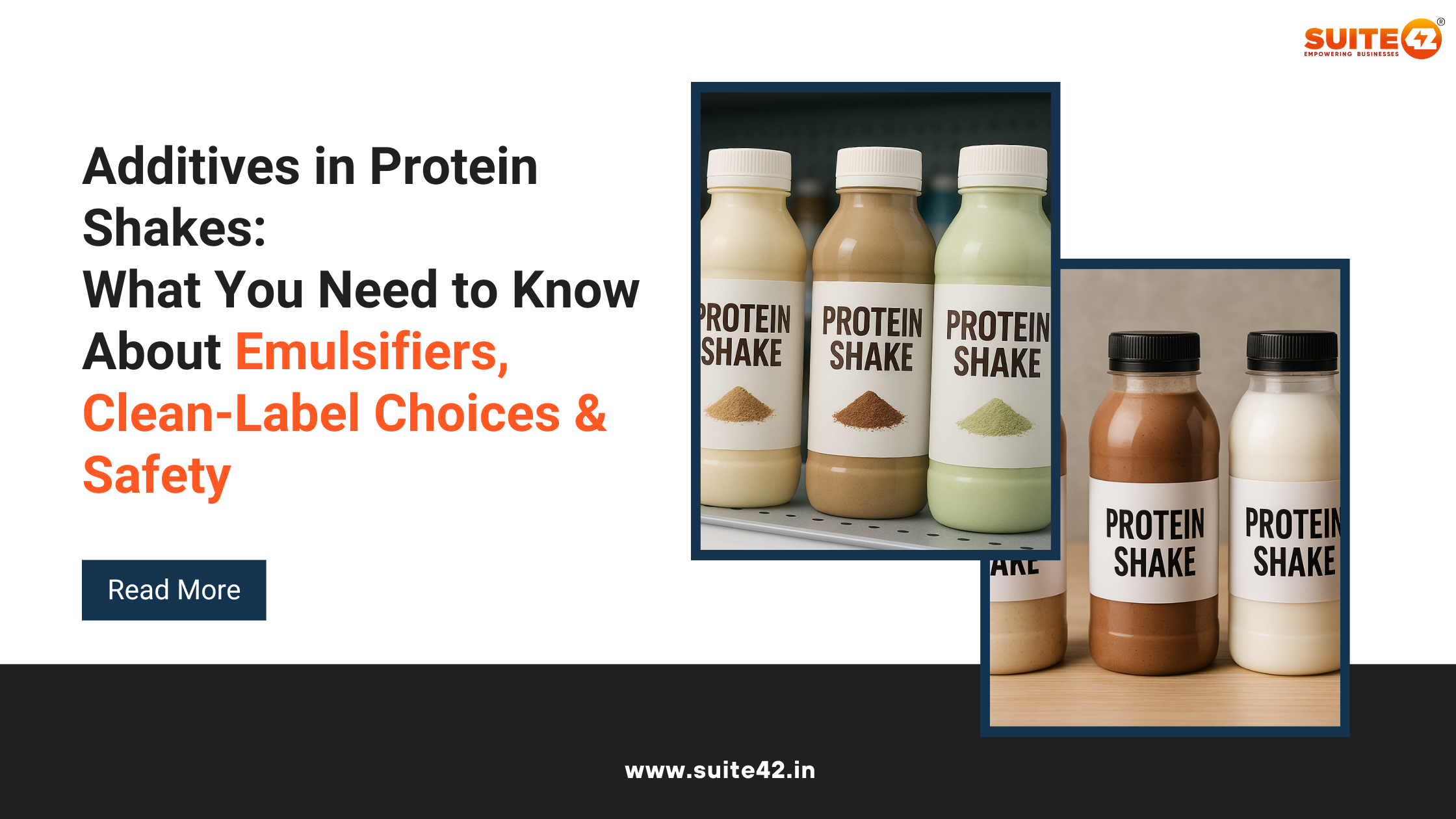 Additives in protein shakes