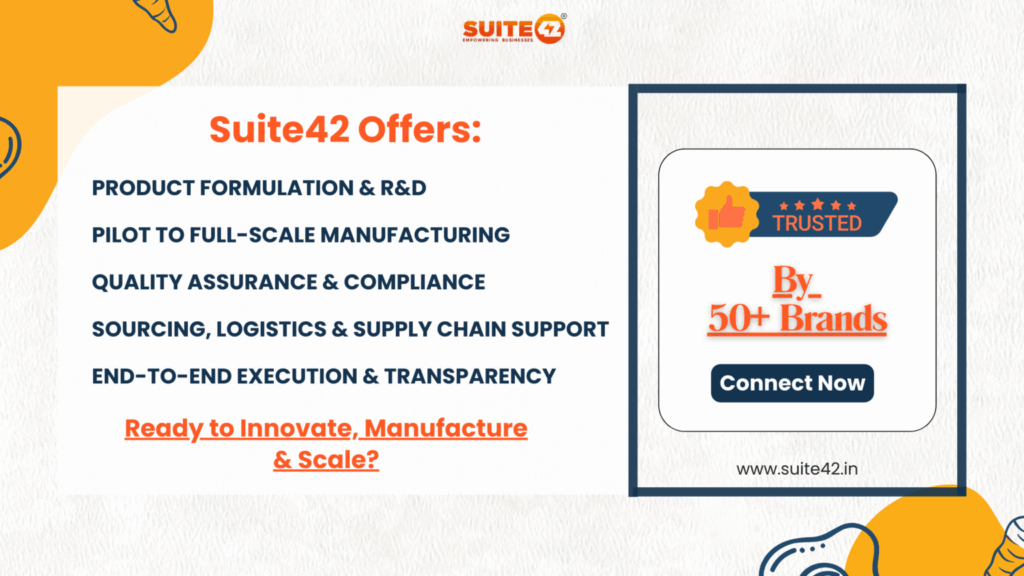Developing protein shakes and manufacturing in India | Suite42