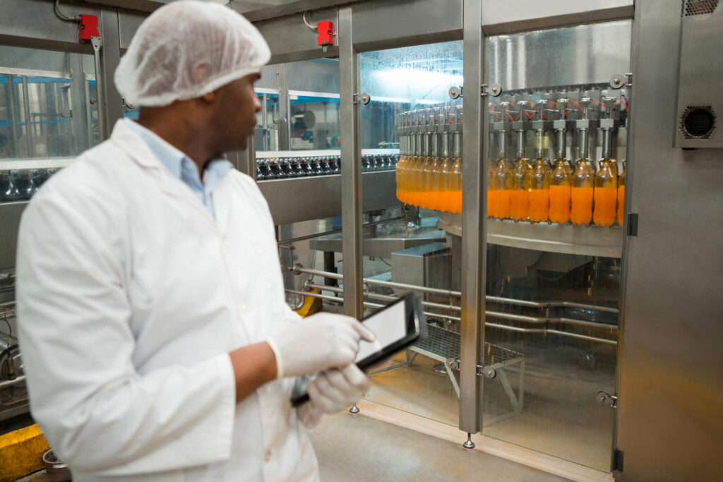 Automated beverage production line for scaling meal replacement drink formulation
