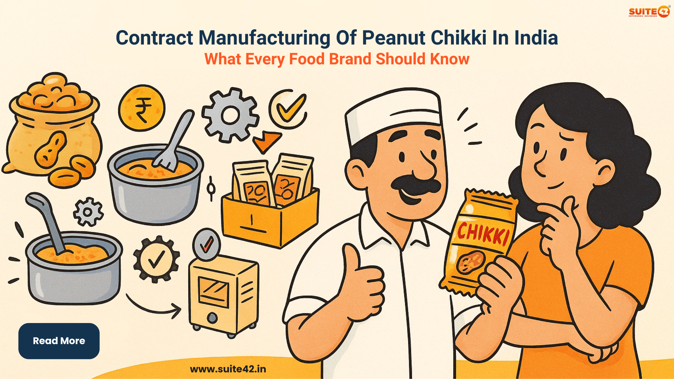 peanut chikki contract manufacturing partner in india | Suite42